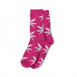 LANGE SOCKEN - ROSA/WEISS...