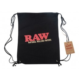 RAW BLACK - DRAWSTRING BAG