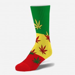 LANGE SOCKEN - RASTAFARBE...