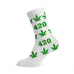 LANGE SOCKEN - WEISS 420...