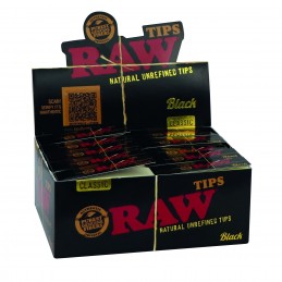 RAW TIPS - BLACK x50 pcs