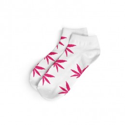 KURZE SOCKEN - WEISS/ROSA...