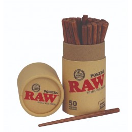 RAW WOODEN POKERS 113mm x50...